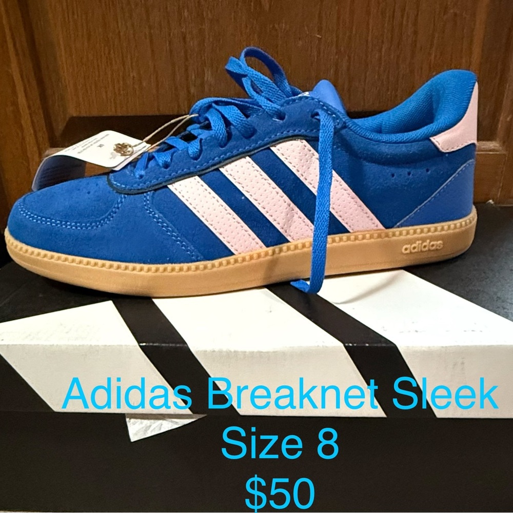 Adidas Breaknet Sneakers Blue and Pink